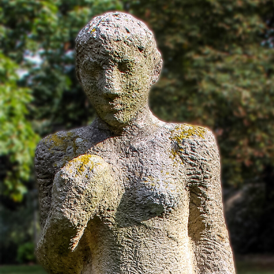 Skulptur „Erben der Spartakuskämpfer“, Emerita Pansowová, 1987 Ausstellung „KEIN LEICHTES WASSER“ 