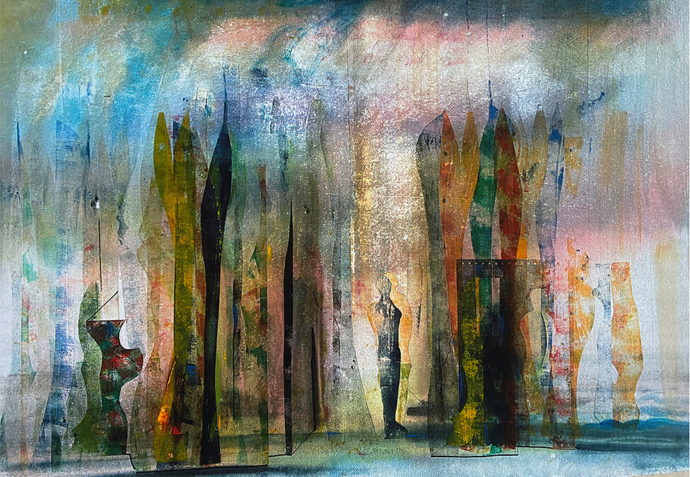 Ausstellung KWW Frick-Vogt. Gerd Frick, Farbgrafik 